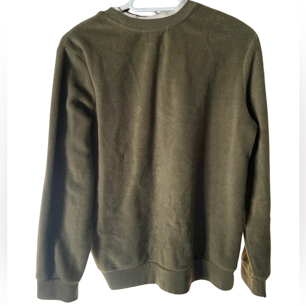 Vintage Tradition- Country Collection Embroidered Olive Green Bird Sweatshirt - Picture 4 of 5
